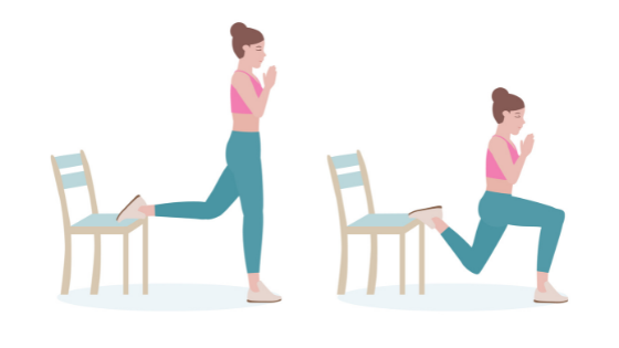 Vector image of a woman demonstrating a lunge in chair stretch-12.png