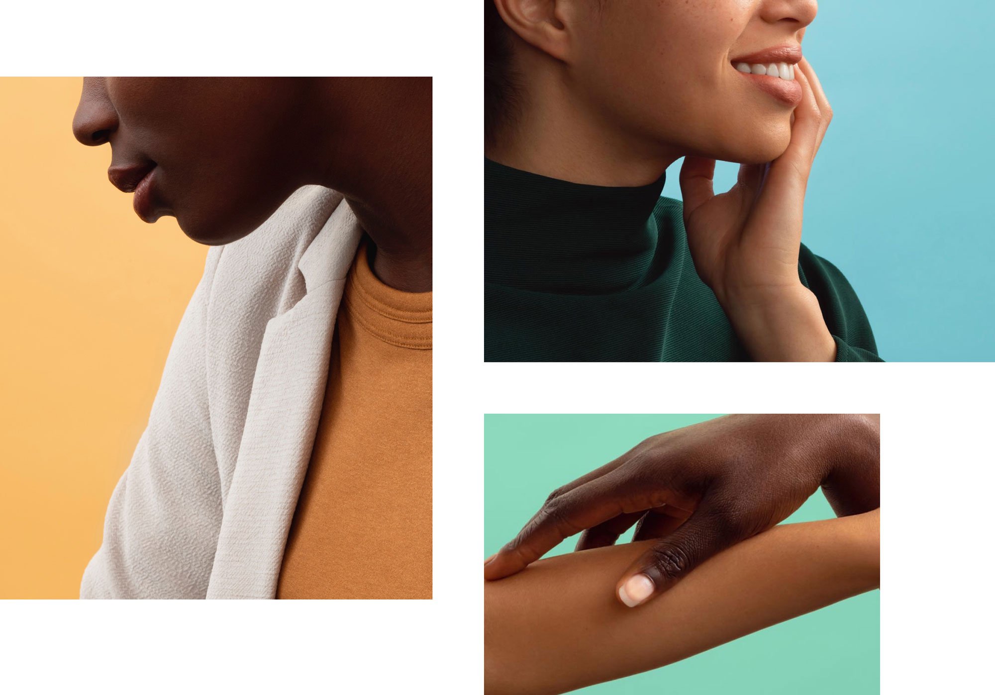 Grid showing colorful brand photography