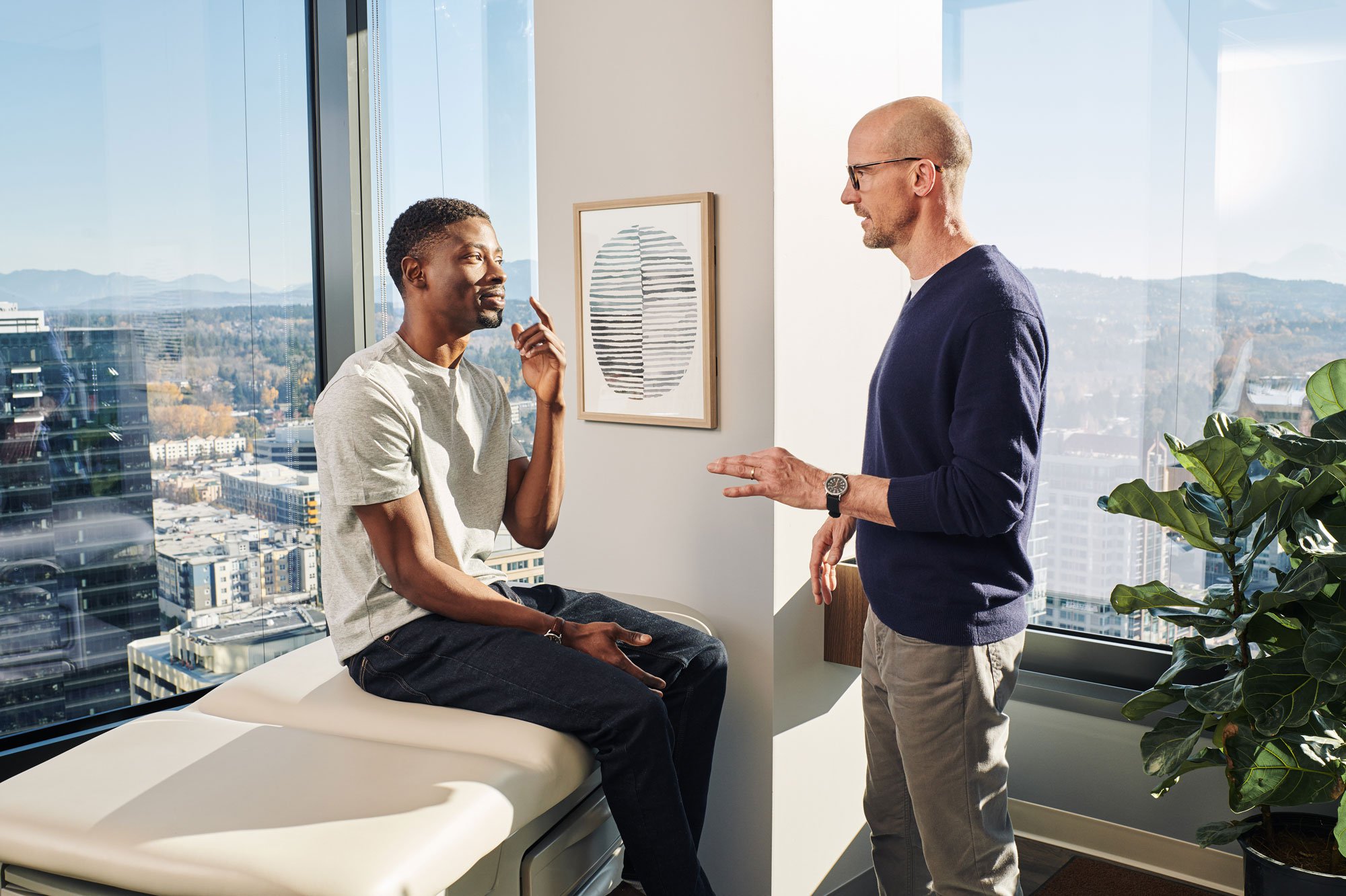 Doctor counseling a patient