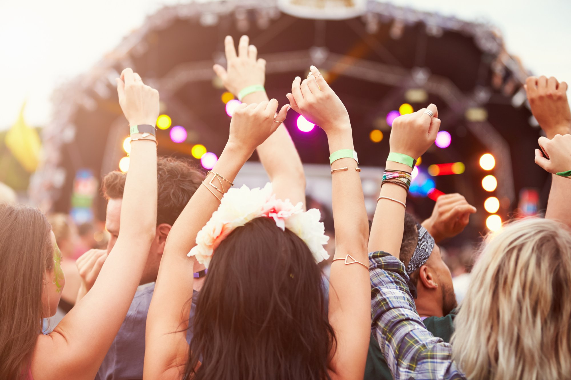 Group of women at a concert