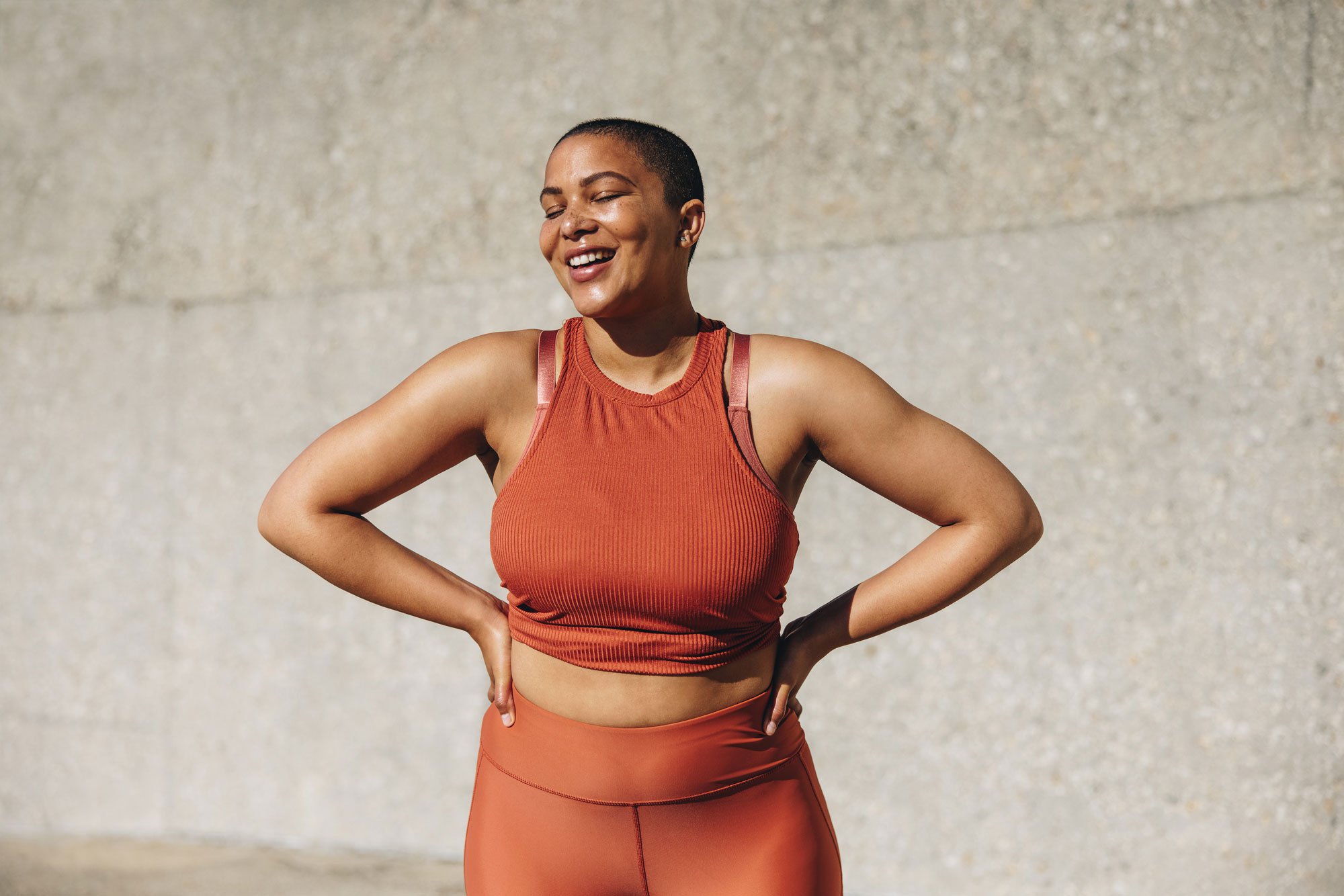 Woman wearing workout gear