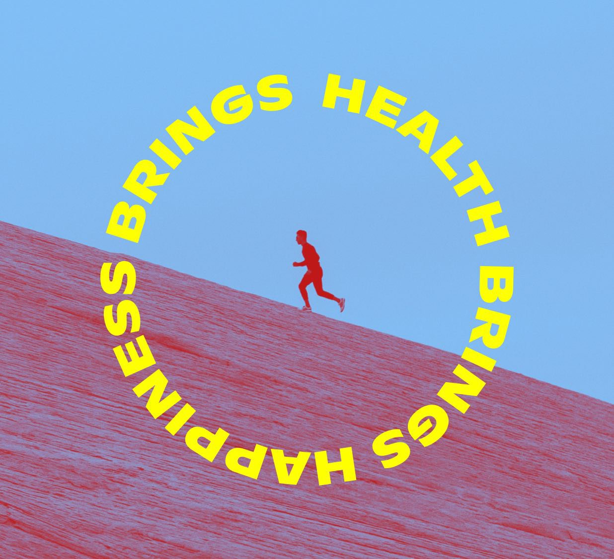 A person running up the side of a mountain