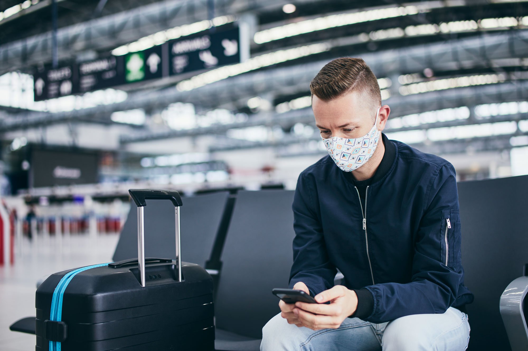 man in airport