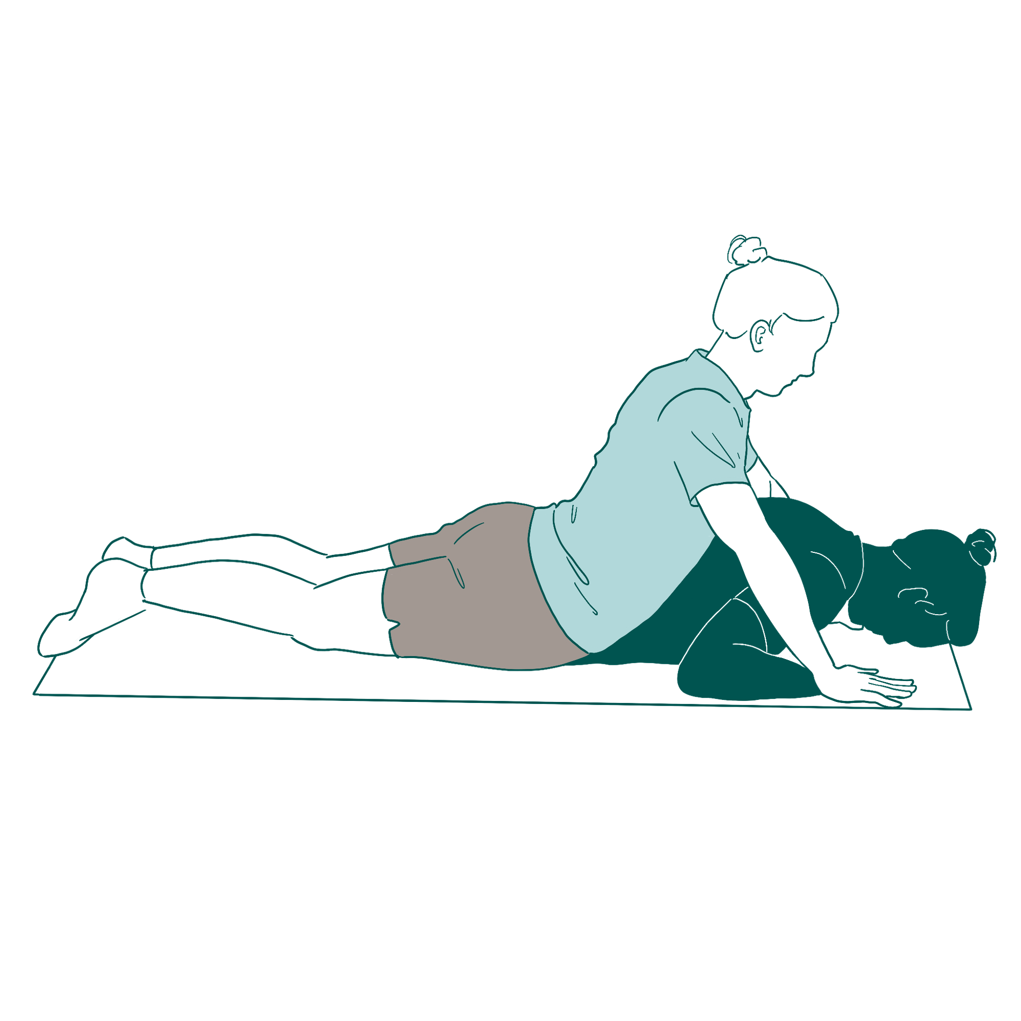 Press up exercise illustration