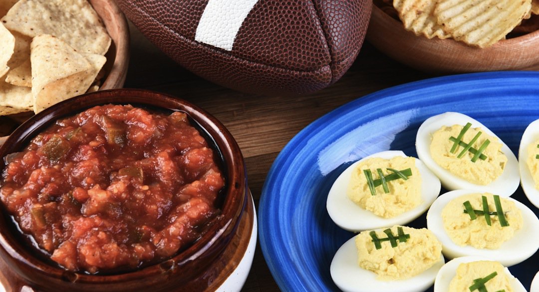 Football themed party snacks