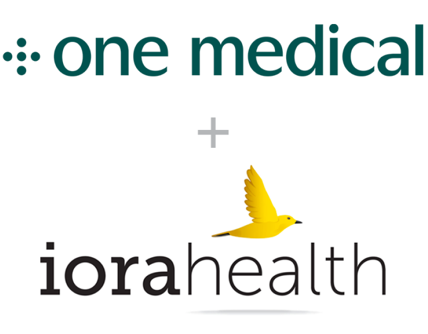One Medical and Iora Health logos