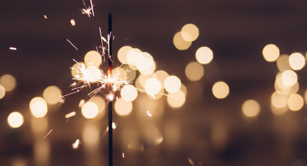 Close up of a sparkler