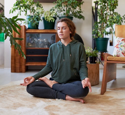 Image of Lady Meditating