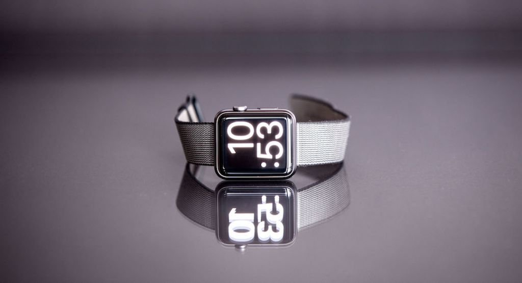 Close up of smart watch